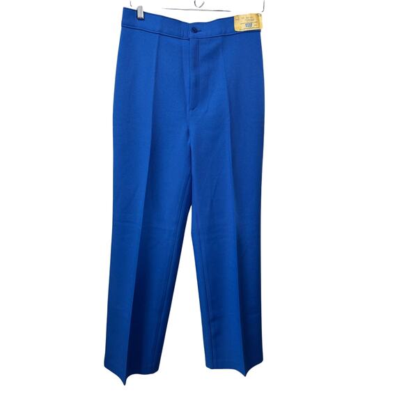 Levi's Pants - VINTAGE LEVI’s Deadstock Trousers Size 10 High Waist 70s Cobalt Blue Retro